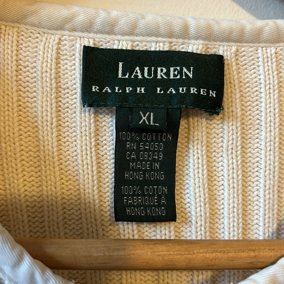 Ralph Lauren Zip-Up Ribbed Sweater - Picture 2 of 6